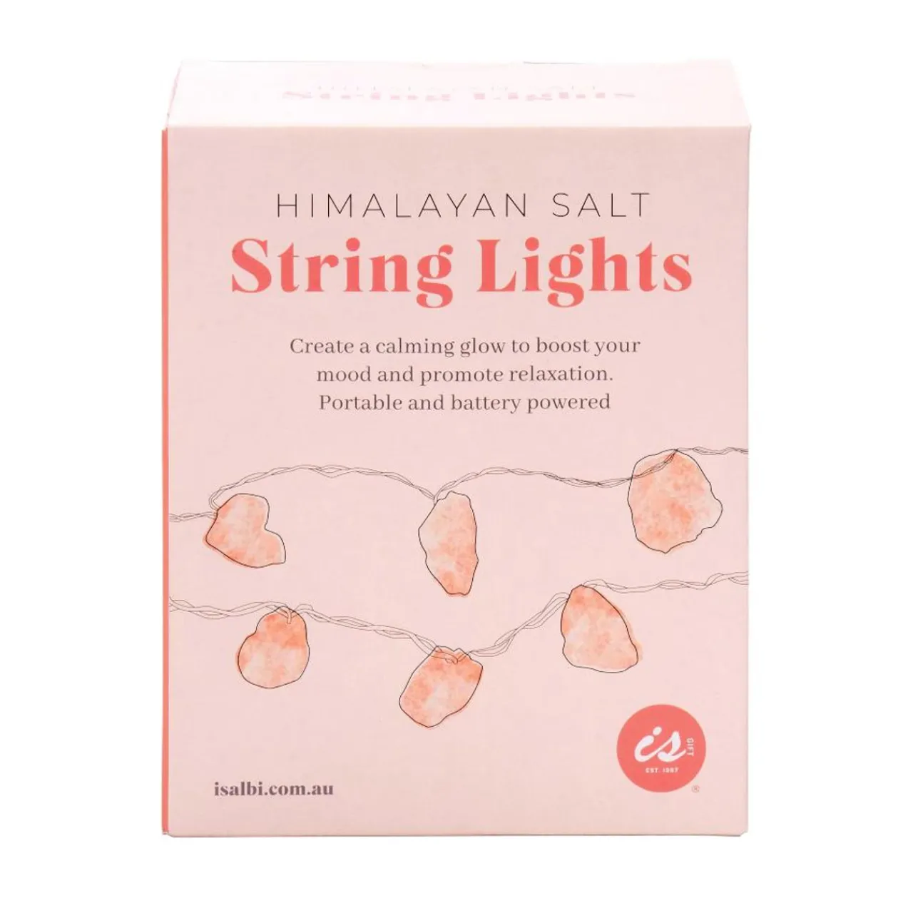 IS Gift Himalayan Salt String Lights Pink - 165cm Best