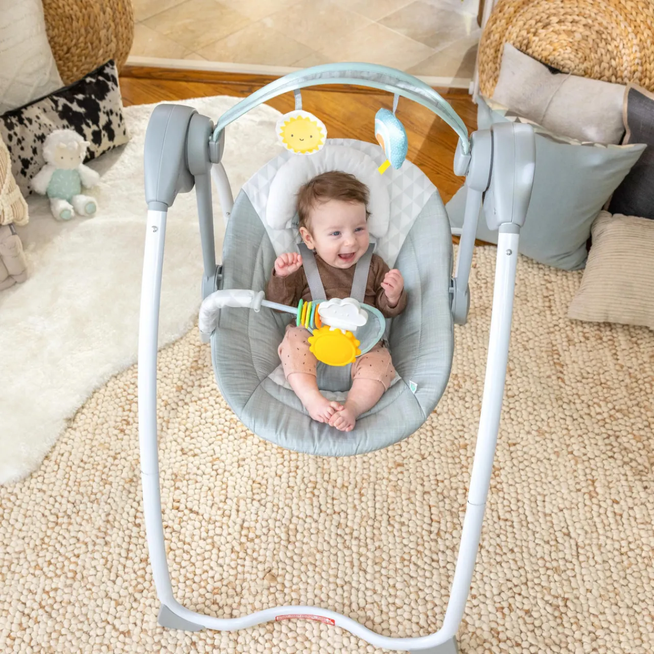 Ingenuity ity by Sun Valley Milestone Baby Swing Grey Outlet