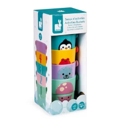 Janod 5 Activities Bath Buckets Hot