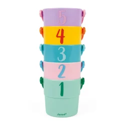 Janod 5 Activities Bath Buckets Hot