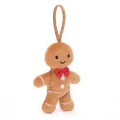 Jellycat Festive Folly Christmas Decoration Gingerbread Fred Clearance