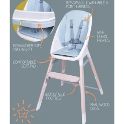 koo-di Tiny Taster 3-in-1 Highchair Fashion