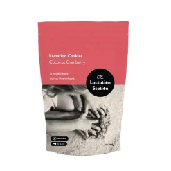 The Lactation Station Lactation Cookies - Coconut Cranberry 300g - Dairy Free Outlet