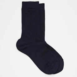 Lamington Mens Crew Merino Socks - Rib Best
