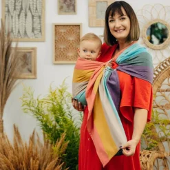 Lenny Lamb Broken Twill Ring Sling New