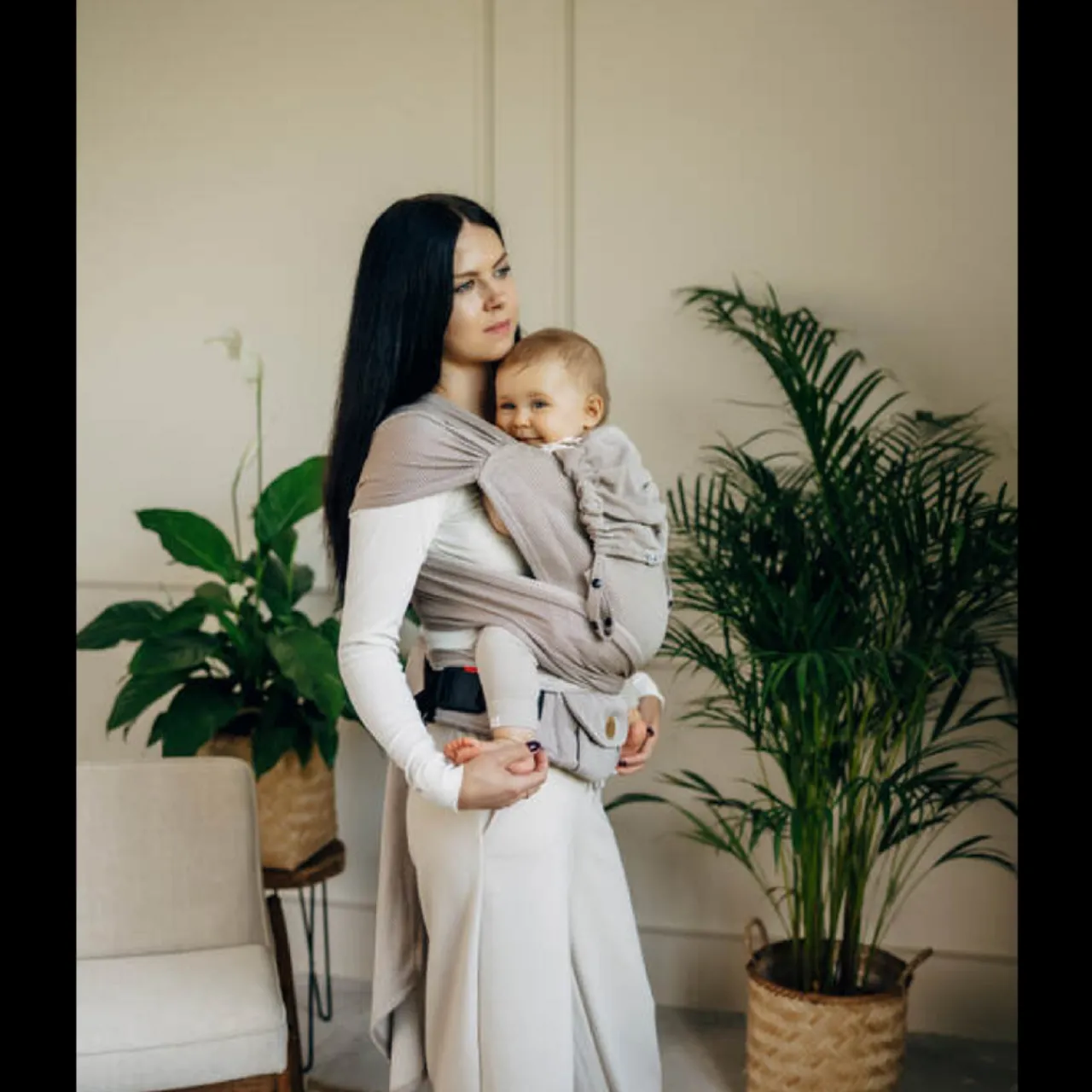 Lenny Lamb Half Buckle Herringbone Fashion