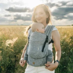 Lenny Lamb LennyLight Carrier - Linen Chevron Weave Outlet