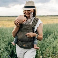 Lenny Lamb LennyLight Carrier - Linen Chevron Weave Outlet