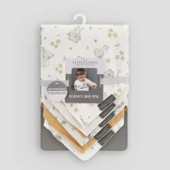 The Little Linen Company Little Linen Jersey Bib 5 Pack Hot