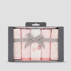 The Little Linen Company Little Linen Towelling Washers 5 Pack Outlet