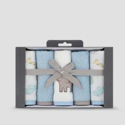 The Little Linen Company Little Linen Towelling Washers 5 Pack Outlet