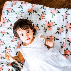 Little Unicorn 4 layer Muslin Cot Blanket Best