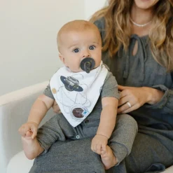 Little Unicorn - Reversible Muslin Bandana Bib - Clearance New