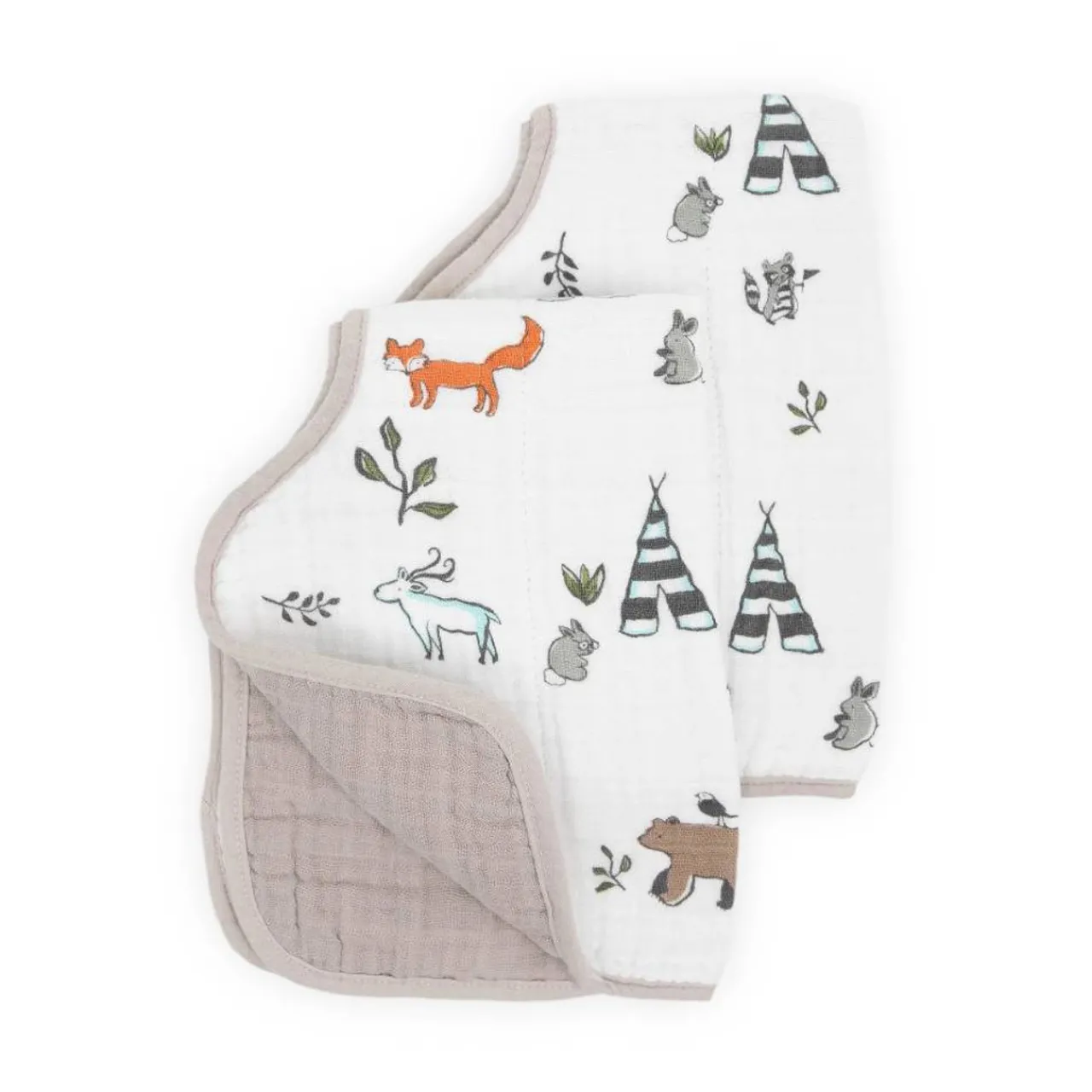 Little Unicorn Muslin Burp Cloth 2 Pack New