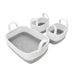 Living Textiles Cotton Rope 3pc Storage Clearance