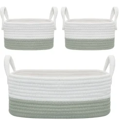 Living Textiles Cotton Rope 3pc Storage Clearance