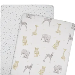 Living Textiles Jersey Fitted Sheet 2pk Sale