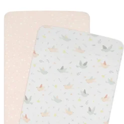 Living Textiles Jersey Fitted Sheet 2pk - Discontinued Clearance