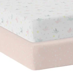 Living Textiles Jersey Fitted Sheet 2pk - Discontinued Clearance