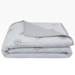 Living Textiles Organic Muslin Cot Blanket - Clearance Dandelion/Grey Online