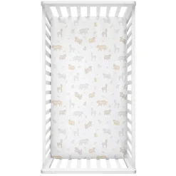 Lolli Living Sateen Fitted Cot Sheet - 135 x 75cm - Clearance Hot