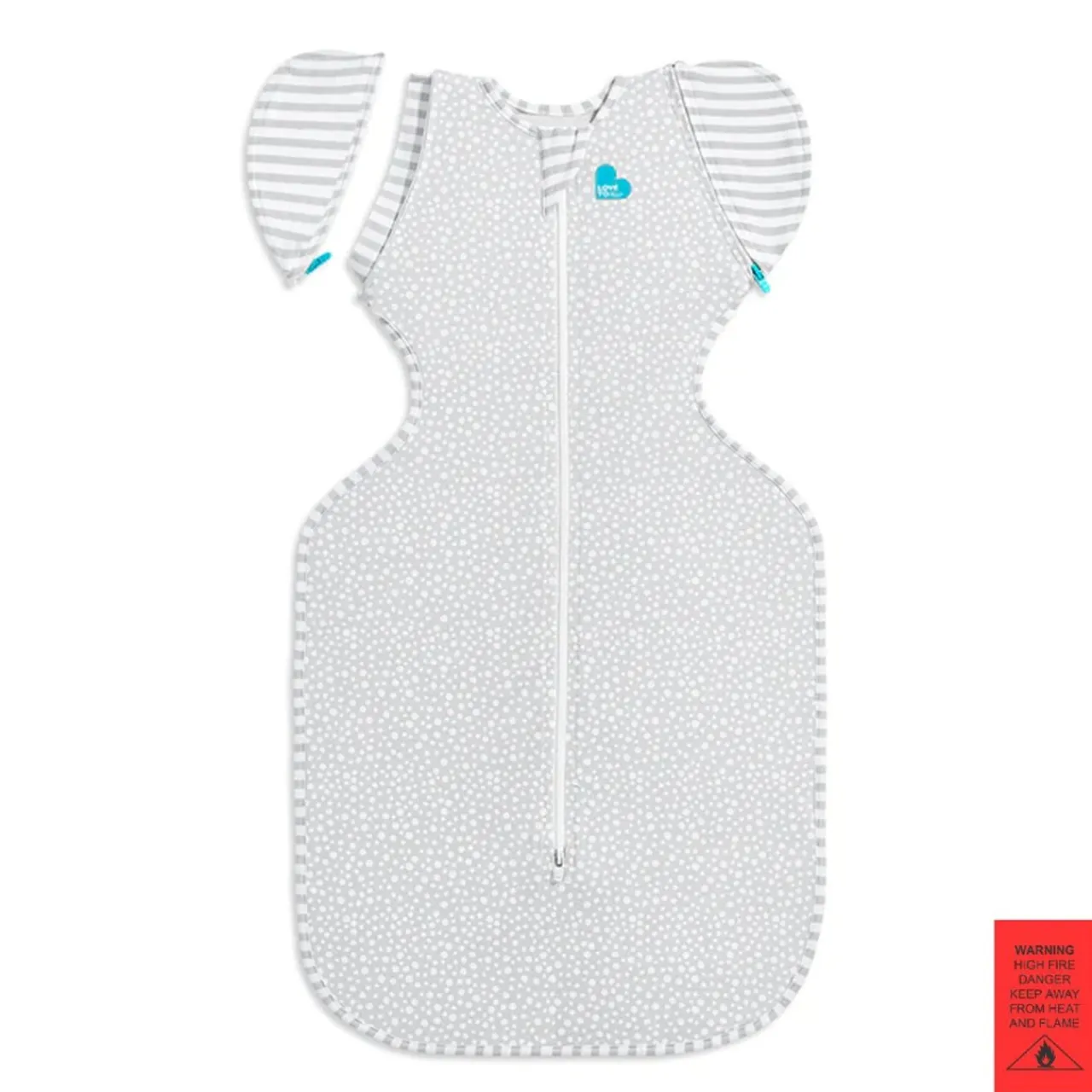 Love to Dream Swaddle Up 50:50 Transition Bag 1.0 tog Bamboo Grey Dot Clearance