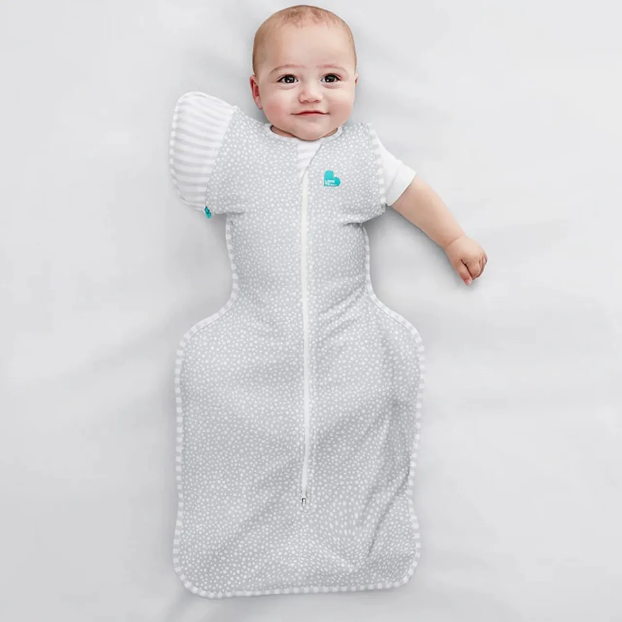Love to Dream Swaddle Up 50:50 Transition Bag 1.0 tog Bamboo Grey Dot Clearance