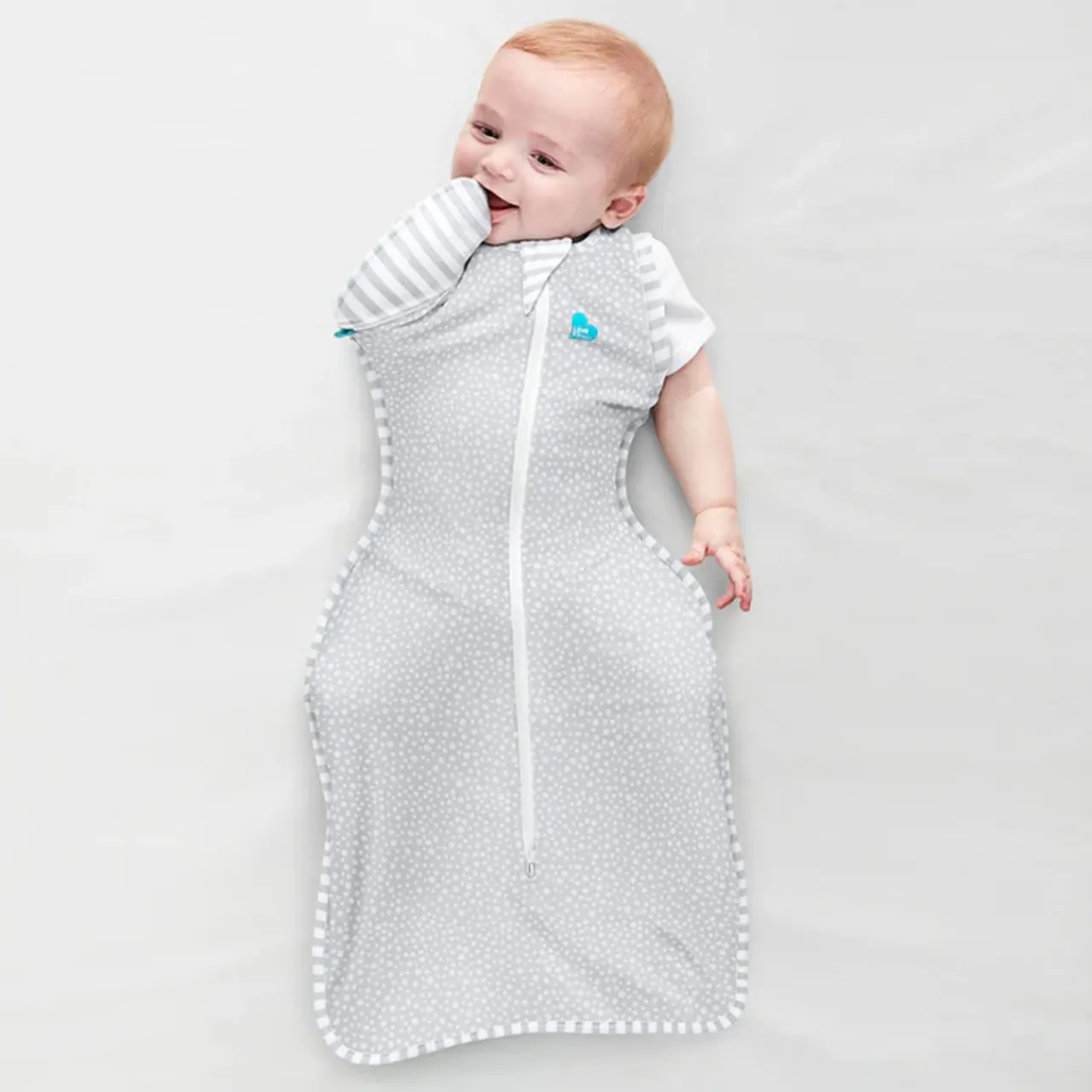 Love to Dream Swaddle Up 50:50 Transition Bag 1.0 tog Bamboo Grey Dot Clearance