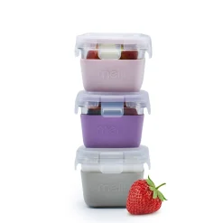 Melii Glass Containers with Silicone Sleeve 3 Pack Discount