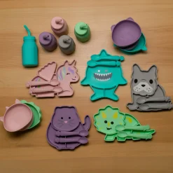 Melii Silicone 5 Piece Feeding Gift Set - Dinosaur Sale