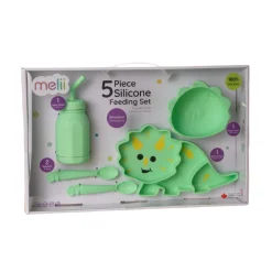 Melii Silicone 5 Piece Feeding Gift Set - Dinosaur Sale