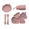 Melii Silicone 5 Piece Feeding Gift Set - Unicorn Discount