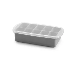 Melii Silicone Baby Food Freezer Tray with Lid - Luxe Luxe Grey Clearance