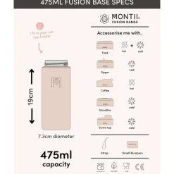 MontiiCo Fusion Universal Insulated Base - 475ml Discount