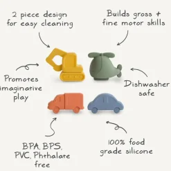 Mushie Bath Play Set - Vehicles Fashion