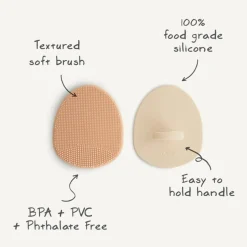 Mushie Cradle Cap Brush 2pk Best