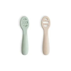 Mushie First Feeding Baby Spoons 2pk Fashion