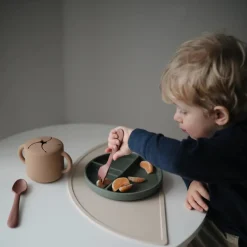 Mushie Silicone Suction Plate (Divided Plate) New