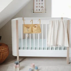 Mushie Textured Dots Knitted Blanket - Clearance Off White Melange Sale