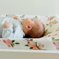 Little Unicorn Muslin Change Pad Cover - Discontinued packaging Watercolour Roses Fashion