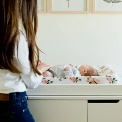 Little Unicorn Muslin Change Pad Cover - Discontinued packaging Watercolour Roses Fashion