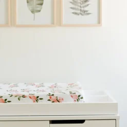 Little Unicorn Muslin Change Pad Cover - Discontinued packaging Watercolour Roses Fashion