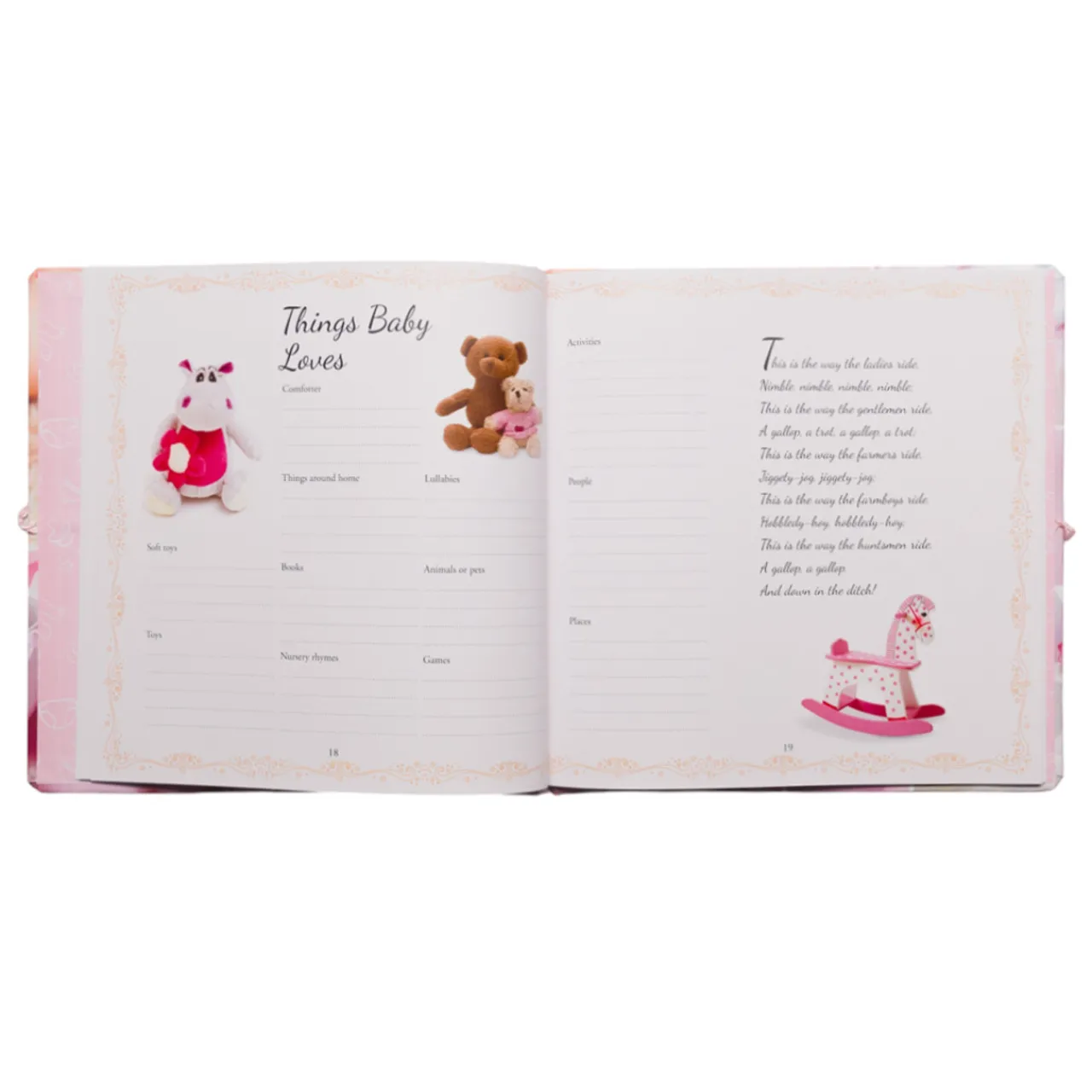 Books My Baby Record Book PINK with Nursery Rhymes Online