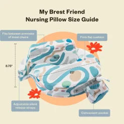 My Brest Friend Super Deluxe Organic Nursing Pillow Modern Fashion