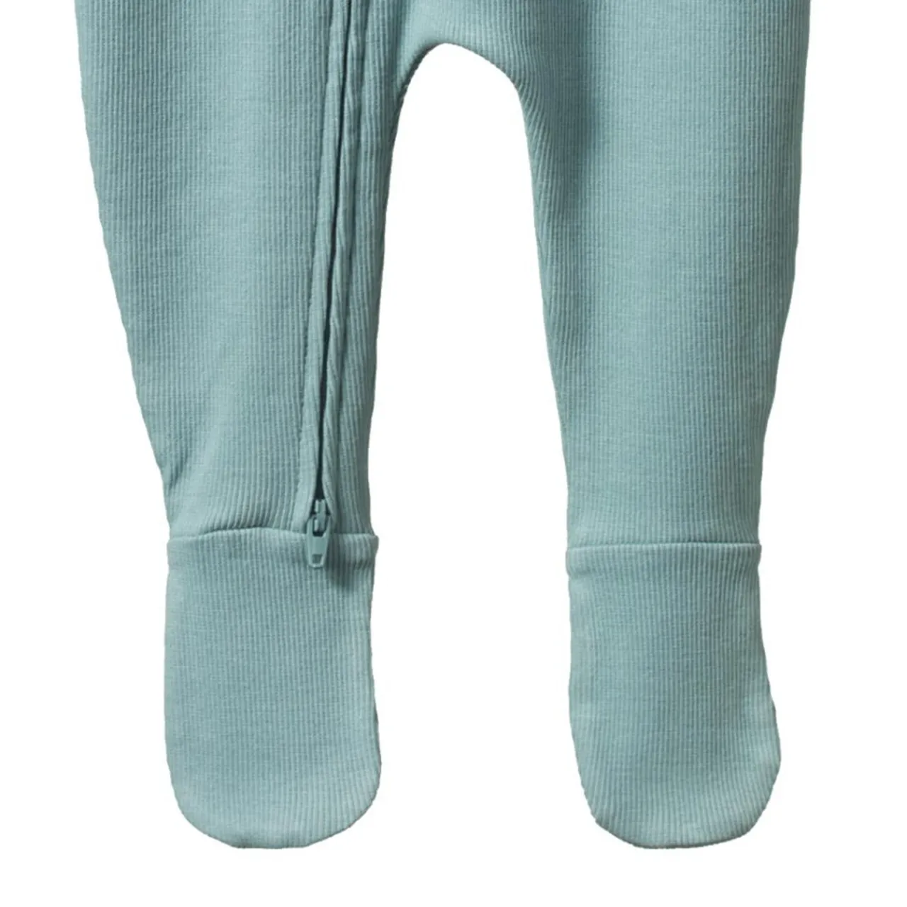 Nature Baby Cotton Rib Dreamlands Zipsuit Powder Blue Outlet