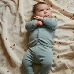 Nature Baby Cotton Rib Honey Pants Powder Blue Clearance