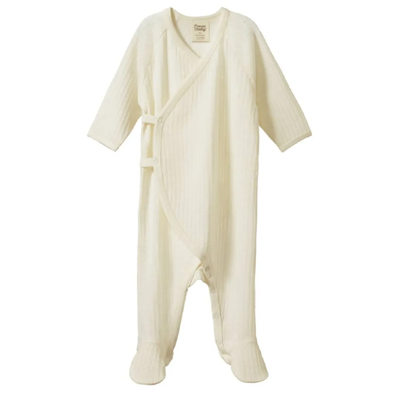 Nature Baby Merino Kimono Pointelle Stretch & Grow Clearance