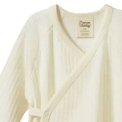 Nature Baby Merino Kimono Pointelle Stretch & Grow Clearance