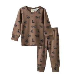 Nature Baby Merino Long Sleeve Pyjama Set Foxy Print New