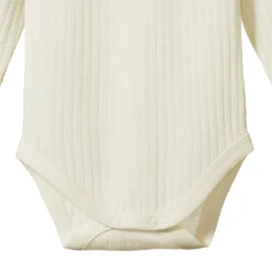 Nature Baby Merino Pointelle Long Sleeve Bodysuit Hot